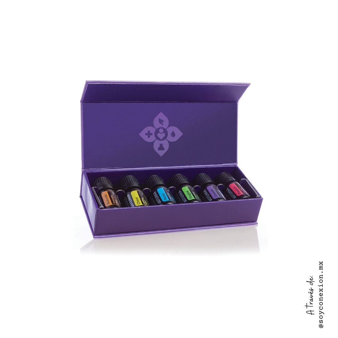 doterra, kit aromateriapia emocional, equilibrio emocional, balance, energía, calmante, ánimo, estrés, relajación, ansiedad, tensión, ira, resentimiento, alegría, pasión, paz, consuelo, motivación.