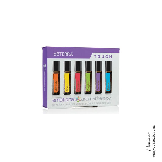 dōTERRA Aromaterapia Emocional Tópica, aromatherapy touch, motivate, console, cheer, passion, forgive, console, peace, presentación touch, equilibrio emocional.