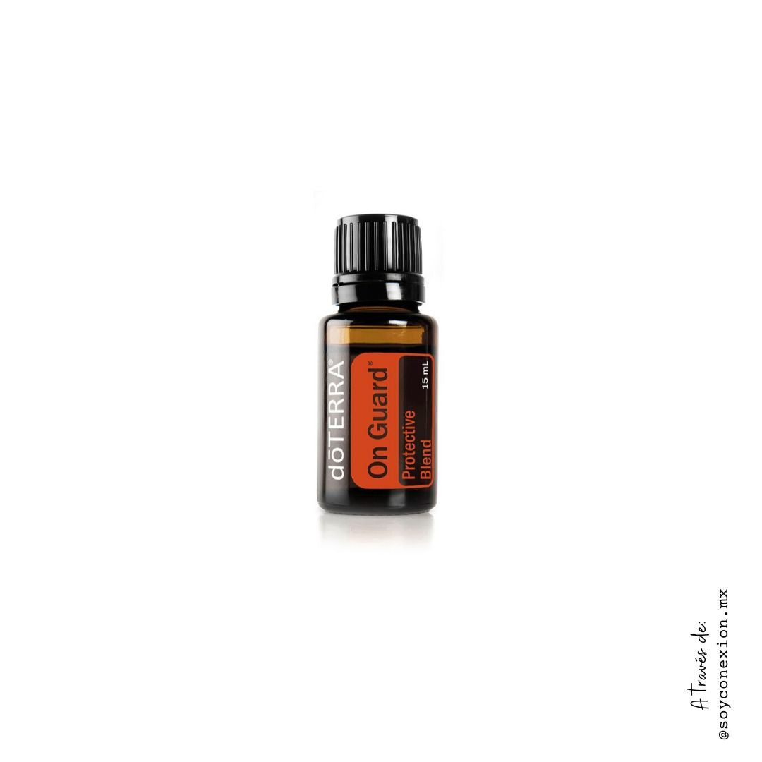 doterra, aceites esenciales, on guard protective Blend 15 mL, mezcla protectora, boost inmunológico, sistema inmune, protección, 99.9 patógenos aéreos.